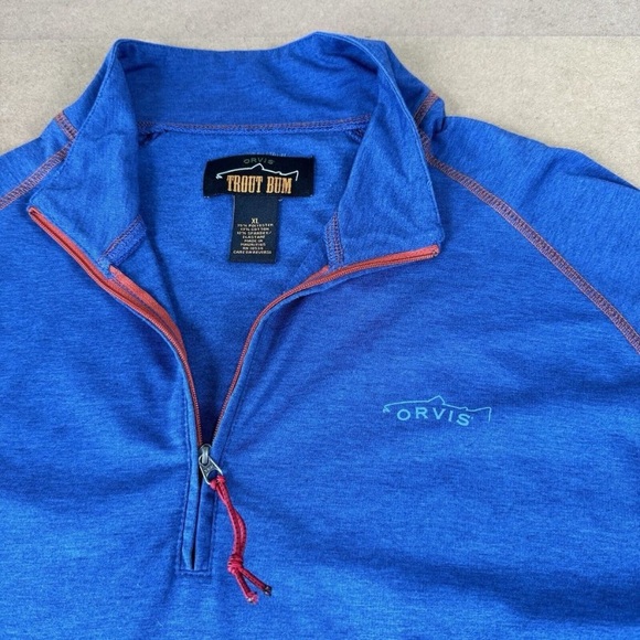 Orvis trout bum long sleeve pulllover - Picture 4 of 8